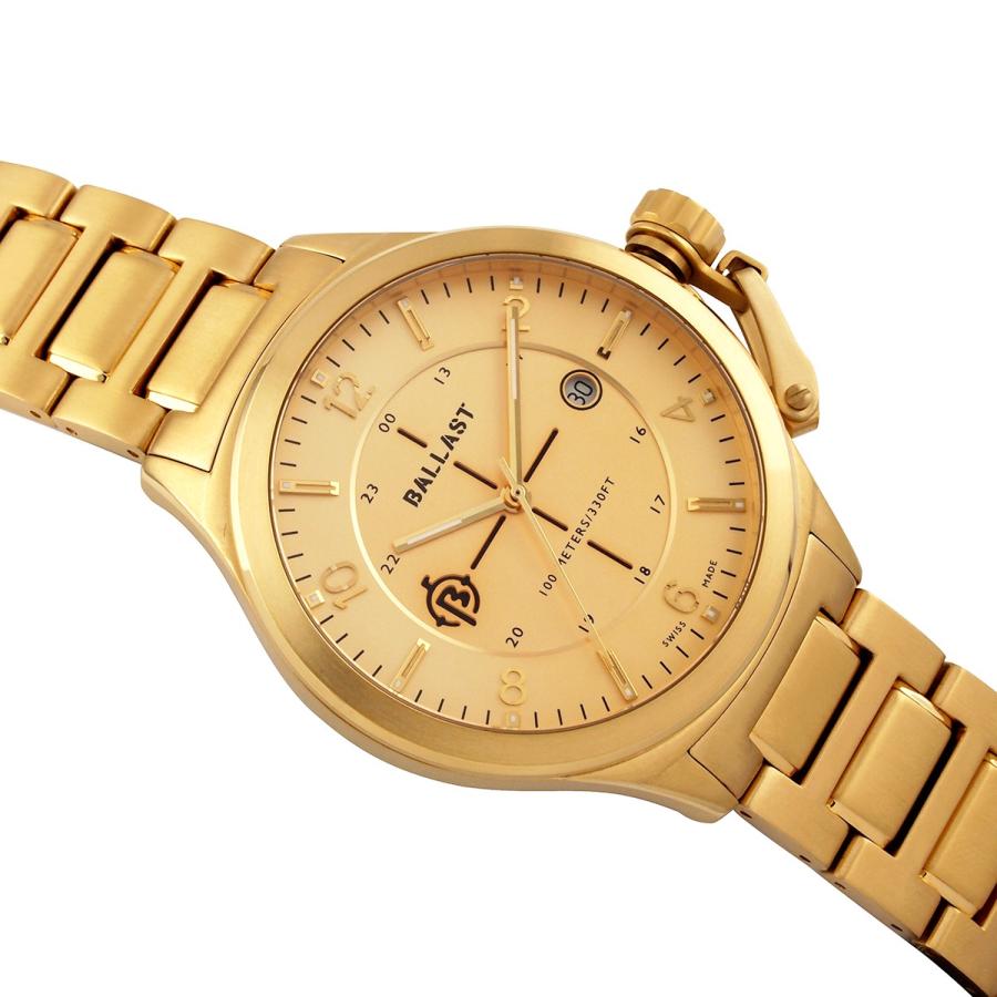 BALLAST バラスト 電池式クォーツ 腕時計 メンズ ケース幅:45mm 品番  