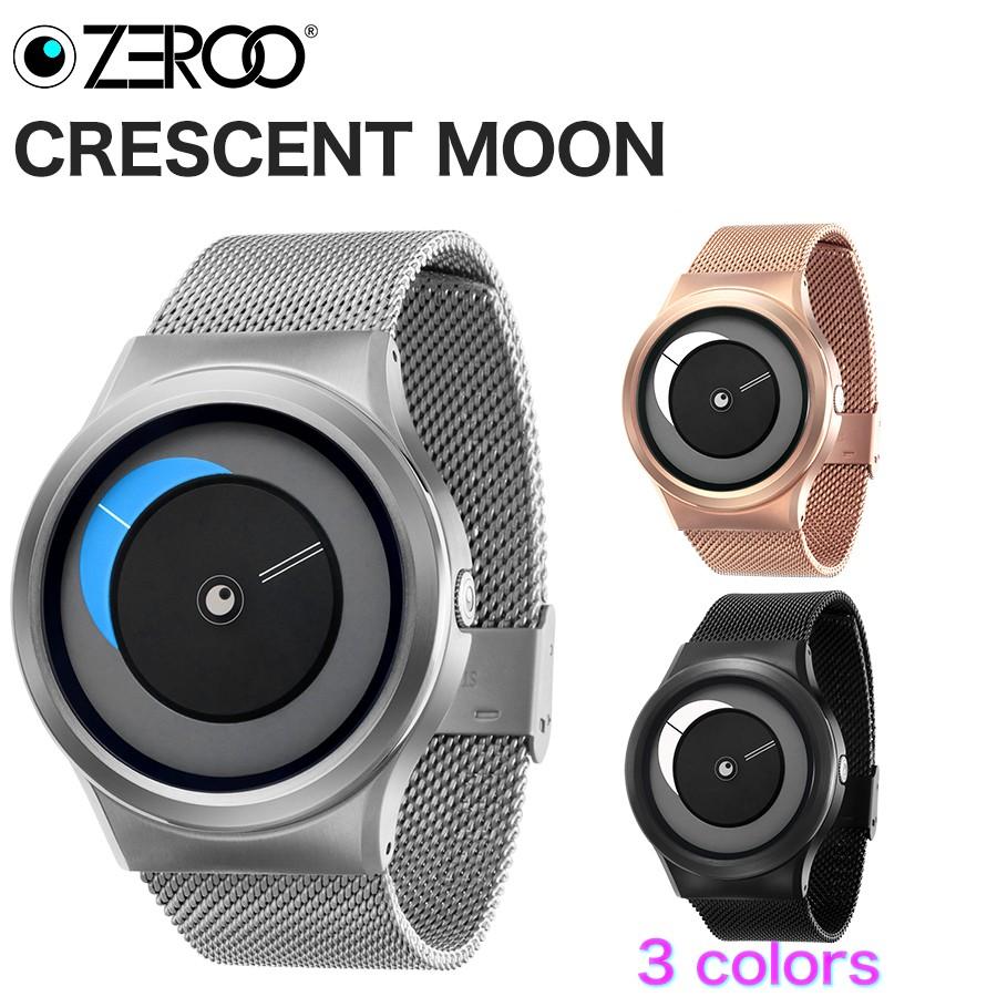 腕時計 メンズ レディース ZEROO ゼロ CRESCENT MOON クレセントムーン