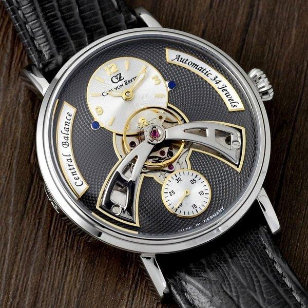 腕時計 メンズ 自動巻 ドイツ製 ドイツ時計 CvZ カール・フォン