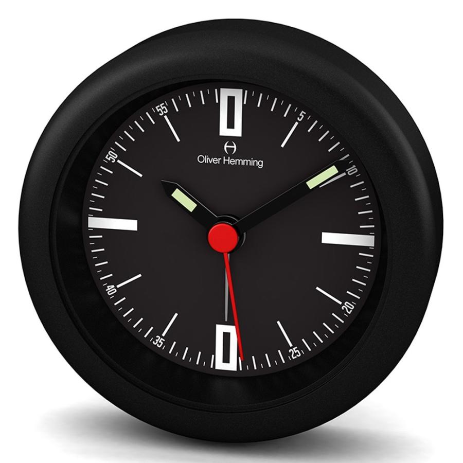 Oliver Hemming アナログ置時計 Stainless Steel Desire Alarm Clock - HX80S5W