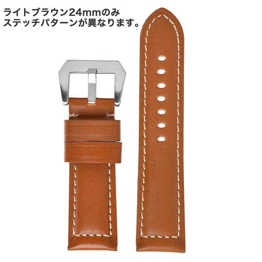 For PANERAI パネライ レザーベルト 時計バンド 汎用品 幅22mm