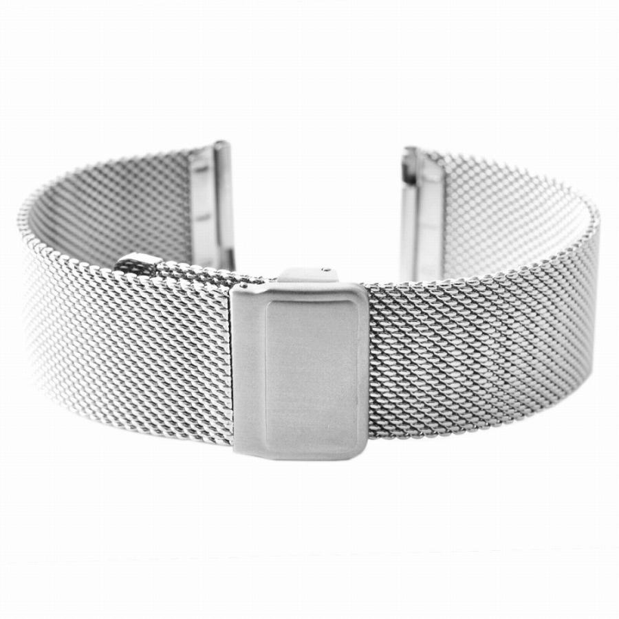 交換用 腕時計ベルト 汎用品 ステンレスメッシュベルト 幅18mm/20mm
