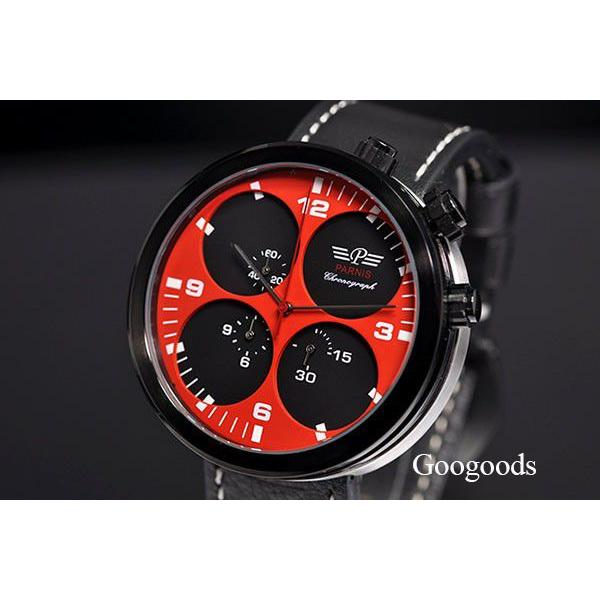 ●日本正規品● 腕時計メンズ 送料無料 PARNIS パーニス クロノグラフ PN-505B6EL 腕時計