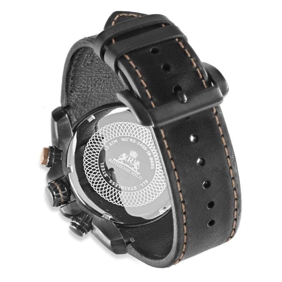 腕時計 メンズ ローテンシルト Rothenschild Abyssシリーズ RS-1405-IB-BKRG silent copper black｜googoods｜04