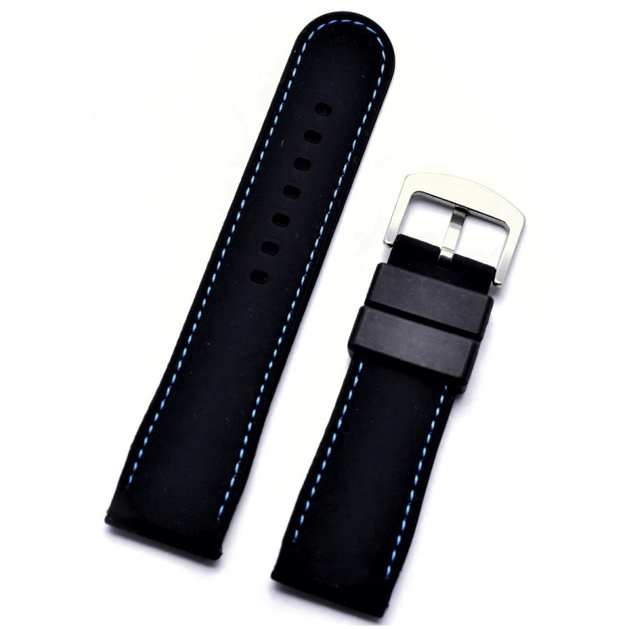 パネライ用ラバーベルト 腕時計 交換用ベルト ラバーバンド 社外品 For Timex