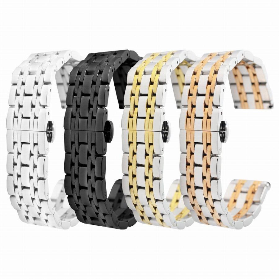 For LONGINES ロンジン 交換用 腕時計ベルト 汎用品 ステンレスベルト