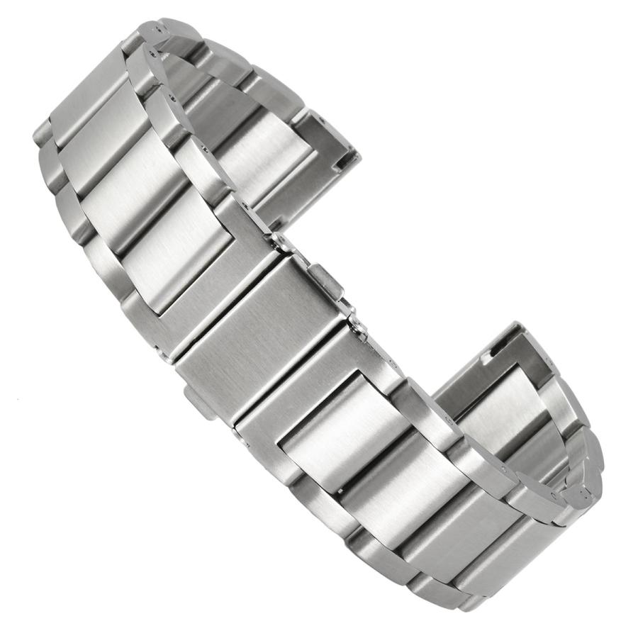 交換用 腕時計ベルト 社外品 ステンレスベルト メンズ 幅20mm/22mm