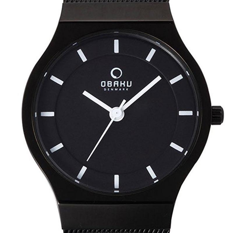 メンズ 腕時計 デンマークブランド クォーツ OBAKU オバック V123LBBMB 