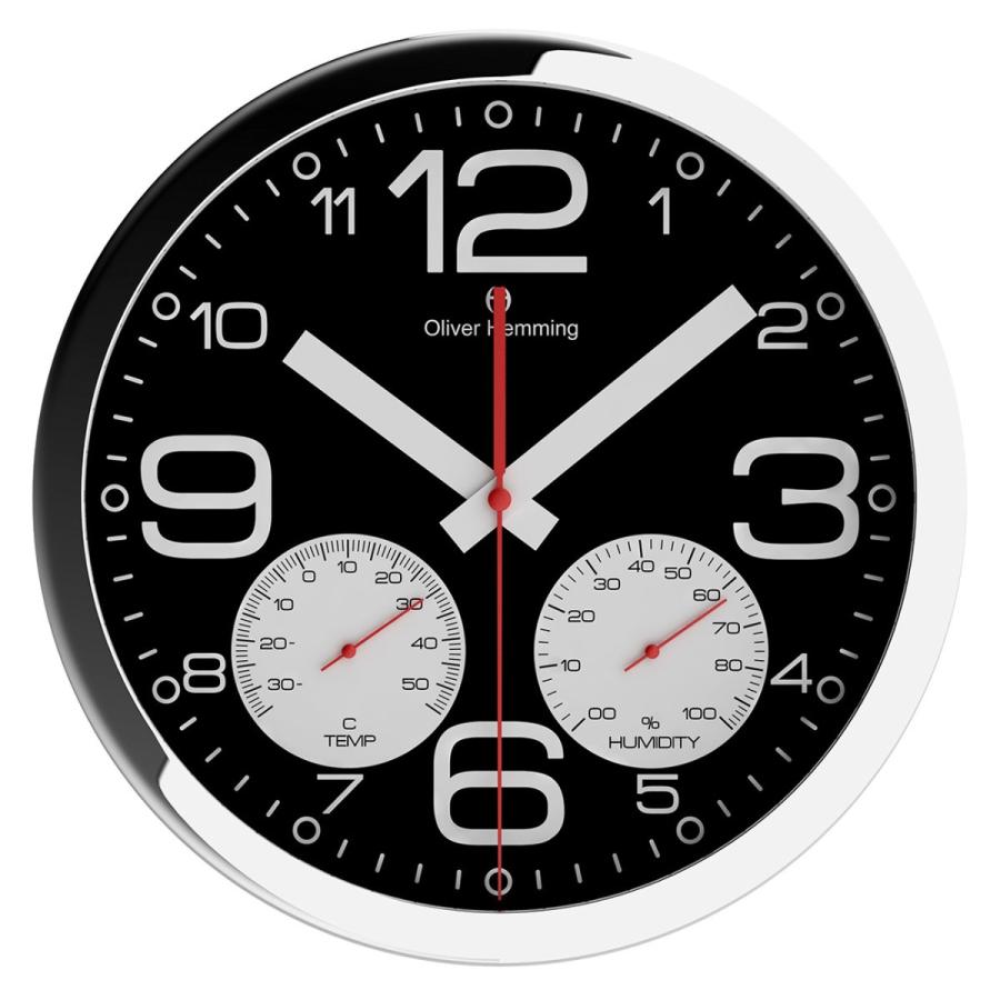 掛け時計 壁掛時計 おしゃれ インテリア 高級 W303s51bw Oliver Hemming オリバー ヘミング 温度計 湿度計 引越し 新築 祝い プレゼント W303s51bw Googoods グーグッズ 輸入時計本舗 通販 Yahoo ショッピング
