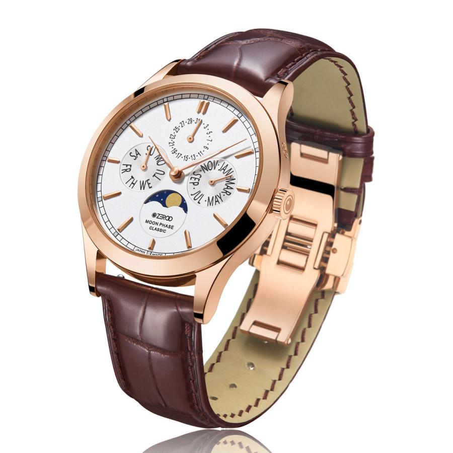 腕時計 メンズ 40代 ムーンフェイズ サファイアガラス 電池式クォーツ ケース幅 38mm 日本 ブランド Zeroo Classic 品番 Zc001rwh Zc001rwh Googoods グーグッズ 輸入時計本舗 通販 Yahoo ショッピング