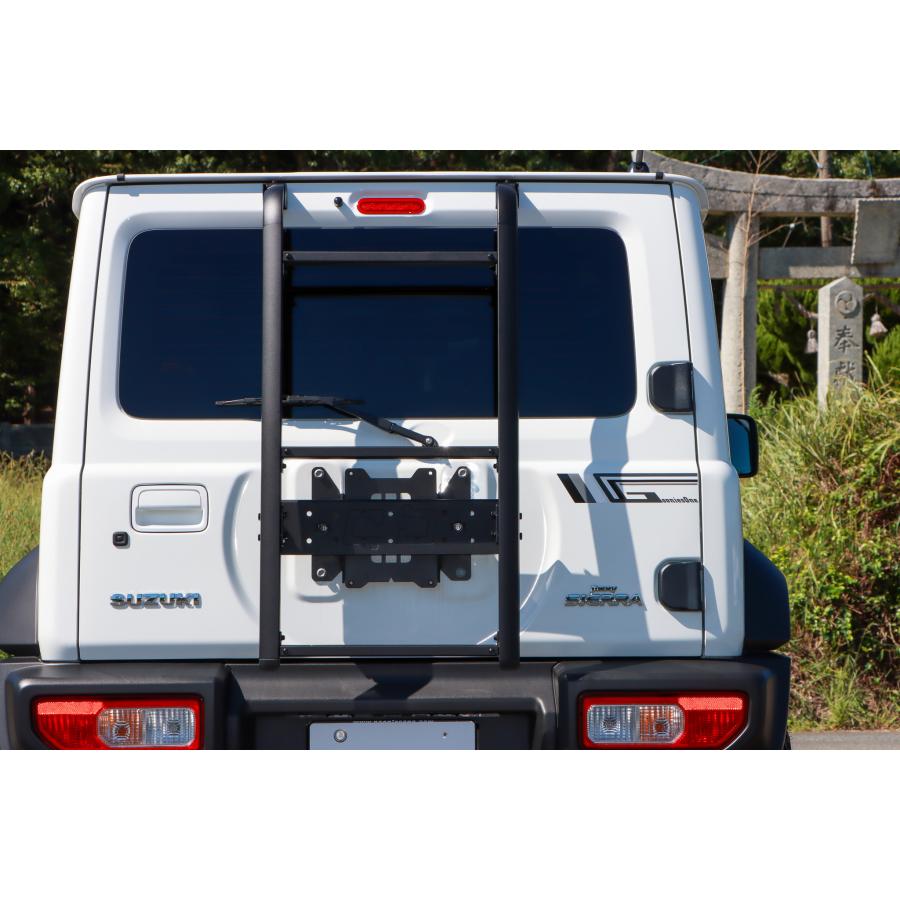 ジムニー リアワイドセンターラダー ブラック jb64 jb74 ジムニー