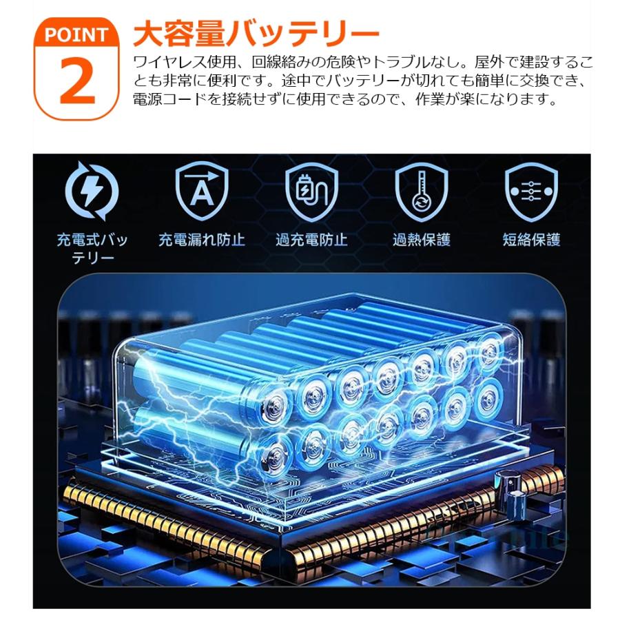 【7点セット】チェーンソー 充電式 小型 電動チェーンソー コードレス マキタ18Vバッテリー対応 6インチ 電動ノコギリ 軽量 家庭用 バッテリー付き 日本語説明書｜goood-shop｜08