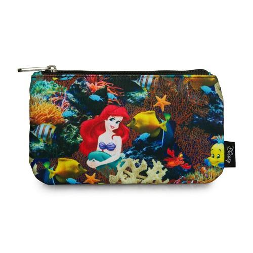 リトルマーメイド アリエル フランダー Little Mermaid Ariel 薄型ポーチ 化粧ポーチ ポーチ ペンケース|gooty|02
