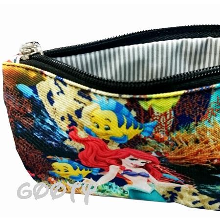 リトルマーメイド アリエル フランダー Little Mermaid Ariel 薄型ポーチ 化粧ポーチ ポーチ ペンケース|gooty|03