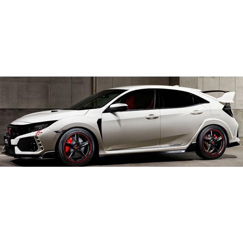 RMP RMP RACING R50 18x8.5+45 5H120 ブラック/リムレッドライン 4本注文で送料無料 ...