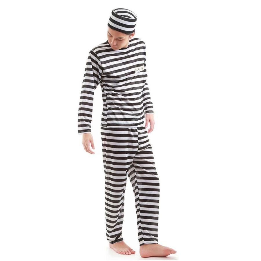 囚人服 緑 10着 ハロウィン グリーン 囚人 帽子 囚人シール付 囚人服 囚人 コスプレ メンズ ハロウィン 衣装 大人 レディース ユニ