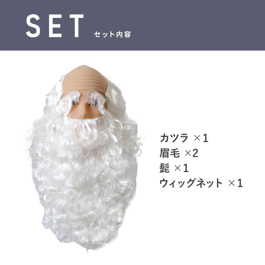 サンタ 髭 サンタのひげ サンタクロース ウィッグ コスプレ : いいひ
