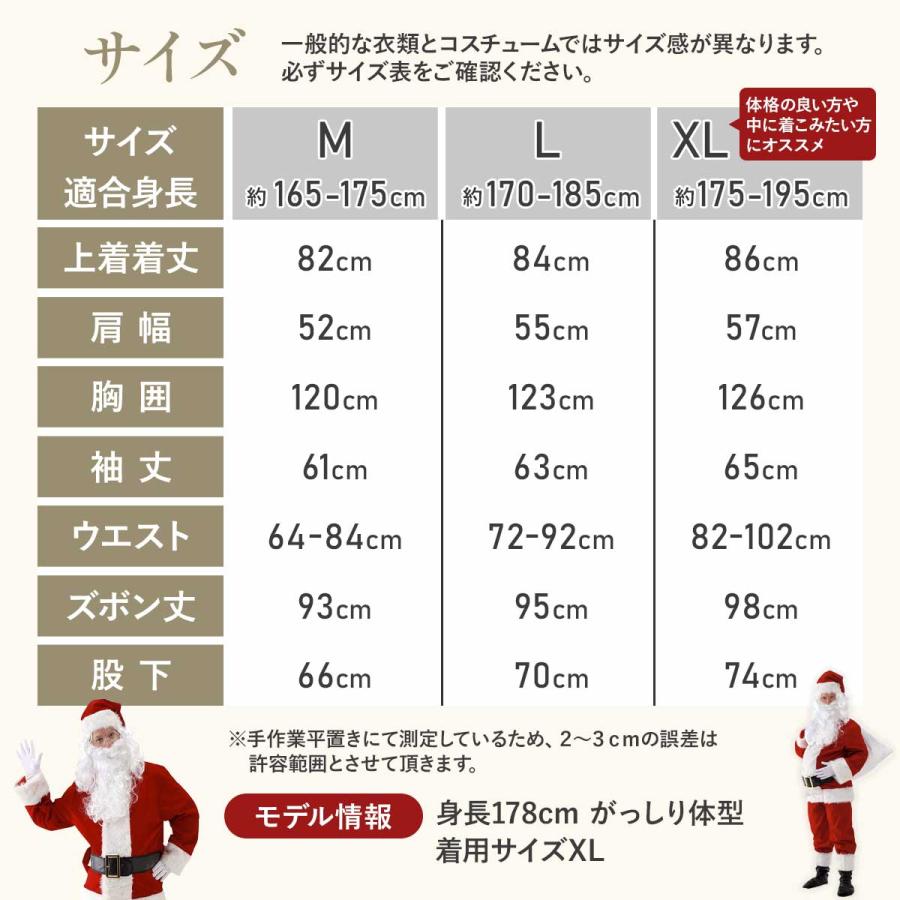 11点セット】サンタクロース 衣装 男性 サンタ コスプレ メンズ 大人