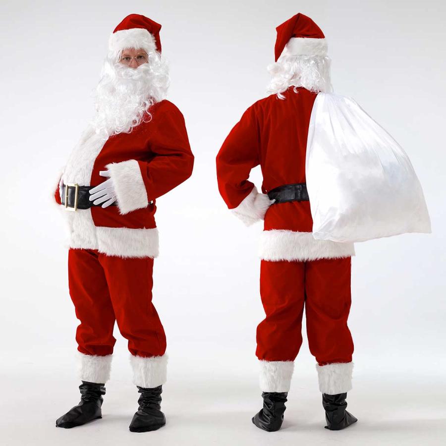 11点セット】サンタクロース 衣装 男性 サンタ コスプレ メンズ 大人