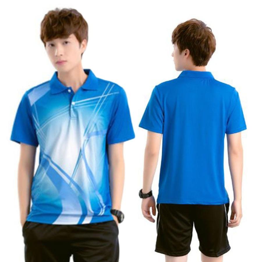 卓球 ユニフォーム シャツ ウェア 練習用 半袖 メンズ 上下セット