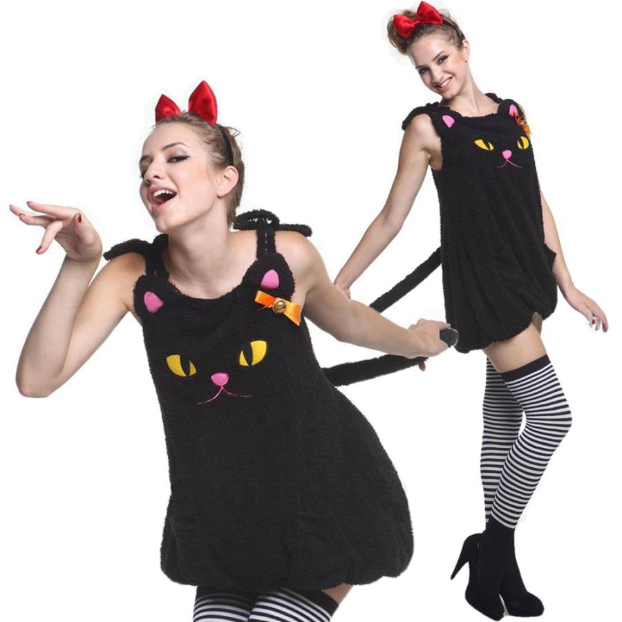 猫 コスプレ 猫 コスチューム ワンピース 黒猫 コスプレ 衣装 C077 48 いいひ Yahoo ショッピング店 通販 Yahoo ショッピング