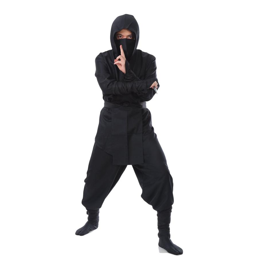 忍者 コスプレ ハロウィン ニンジャ コスチューム にんじゃ 黒装束 衣装 和装 仮装 : いいひ Yahoo!ショッピング店 - 通販 ...