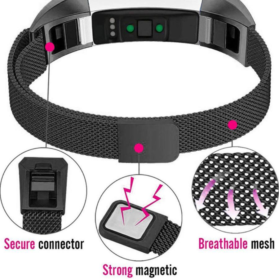 fitbit alta hr  純正ステンレスバンドつき Fitbit Alta HR 交換 バンド ベルト フィットビット アルタ 対応