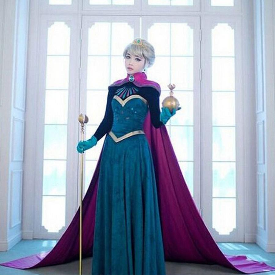アナ雪 エルサ ドレス コスプレ レディース アナと雪の女王 アナ雪 エルサ ドレス コスプレ レディース アナと雪の女王