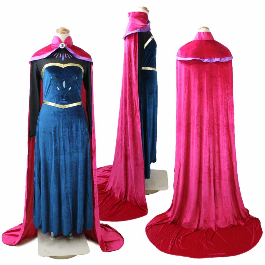 アナ雪 エルサ ドレス コスプレ レディース アナと雪の女王 プリンセス