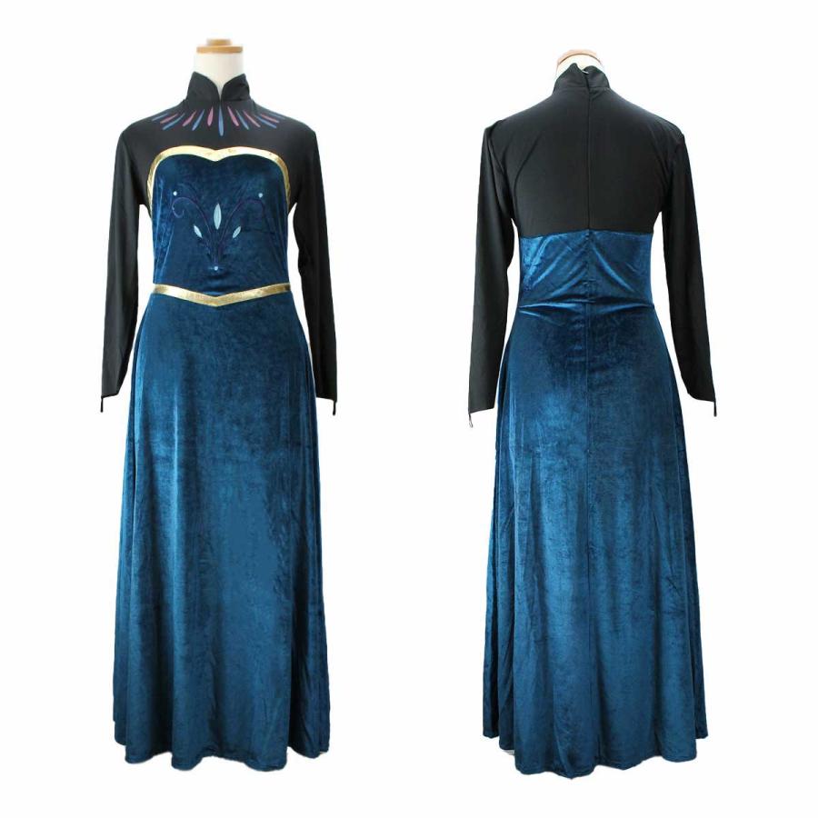 アナ雪 エルサ ドレス コスプレ レディース アナと雪の女王 プリンセス