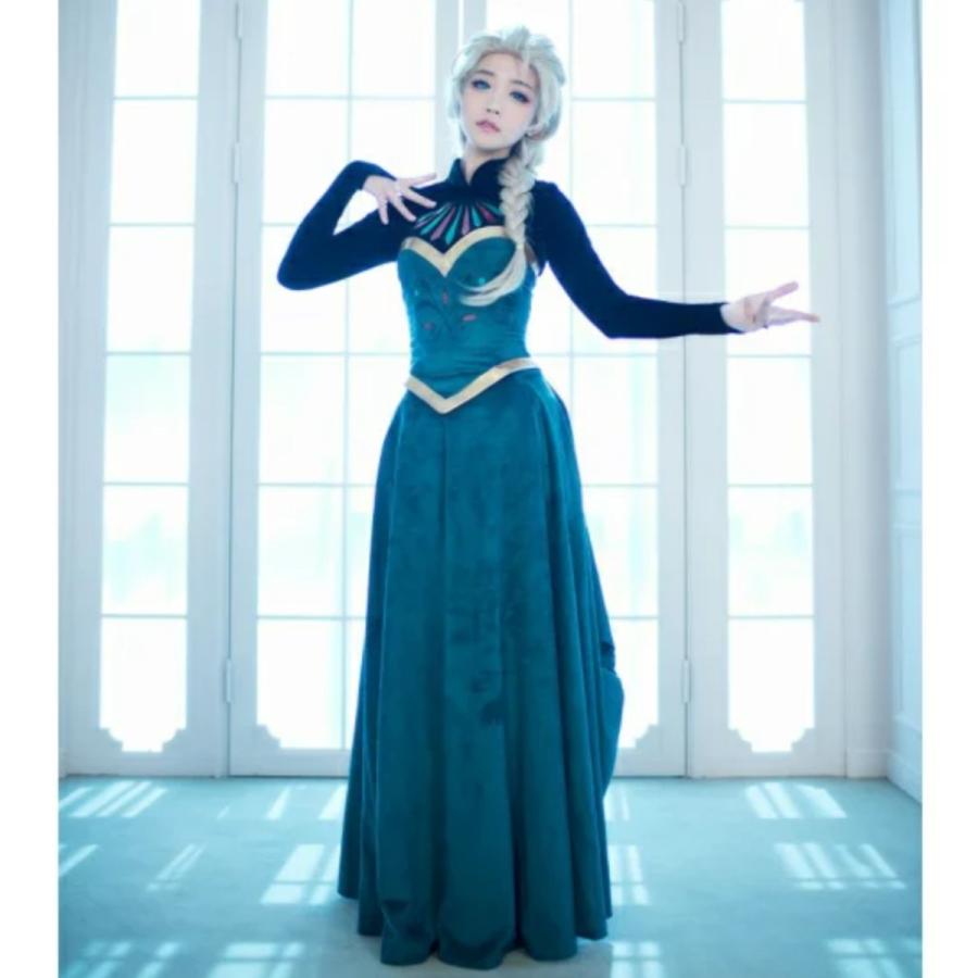 アナ雪 エルサ ドレス コスプレ レディース アナと雪の女王 アナ雪 エルサ ドレス コスプレ レディース アナと雪の女王