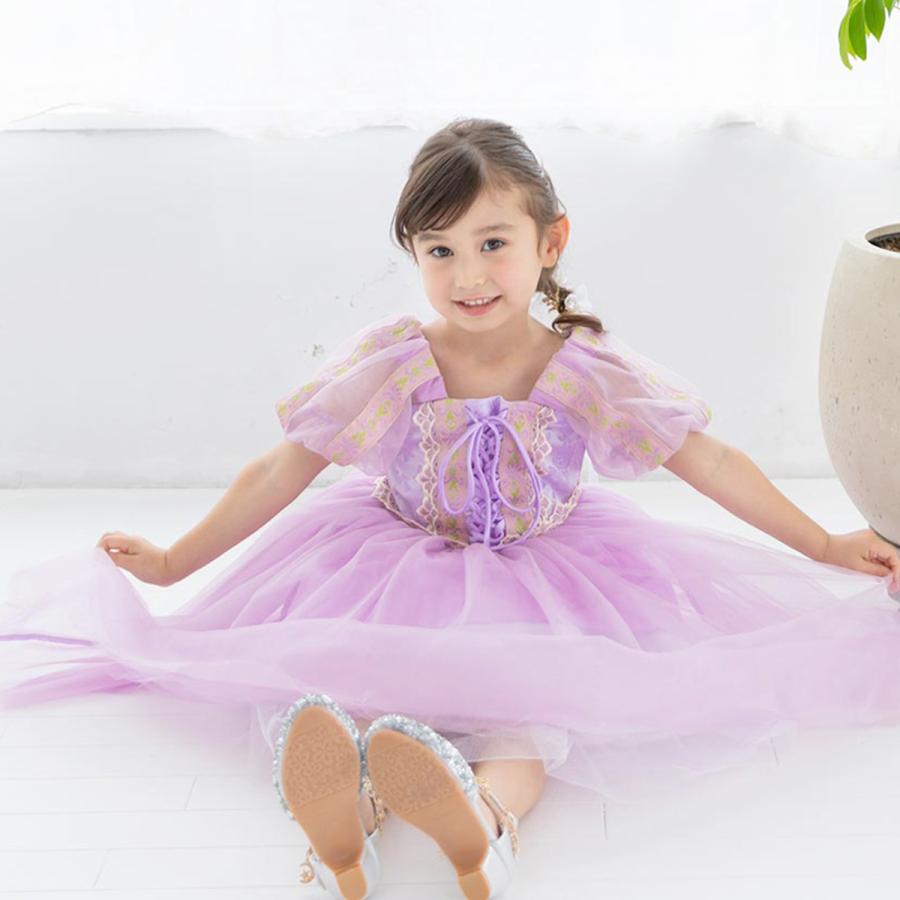 ラプンツェル ドレス キッズ 子供 衣装 プリンセス プリンセスドレス 