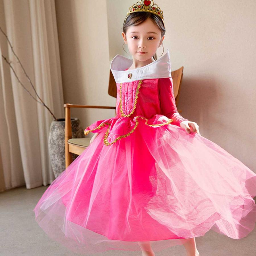 本日限定☆5%OFFクーポン配布中！】オーロラ姫 ドレス 子供用 子供
