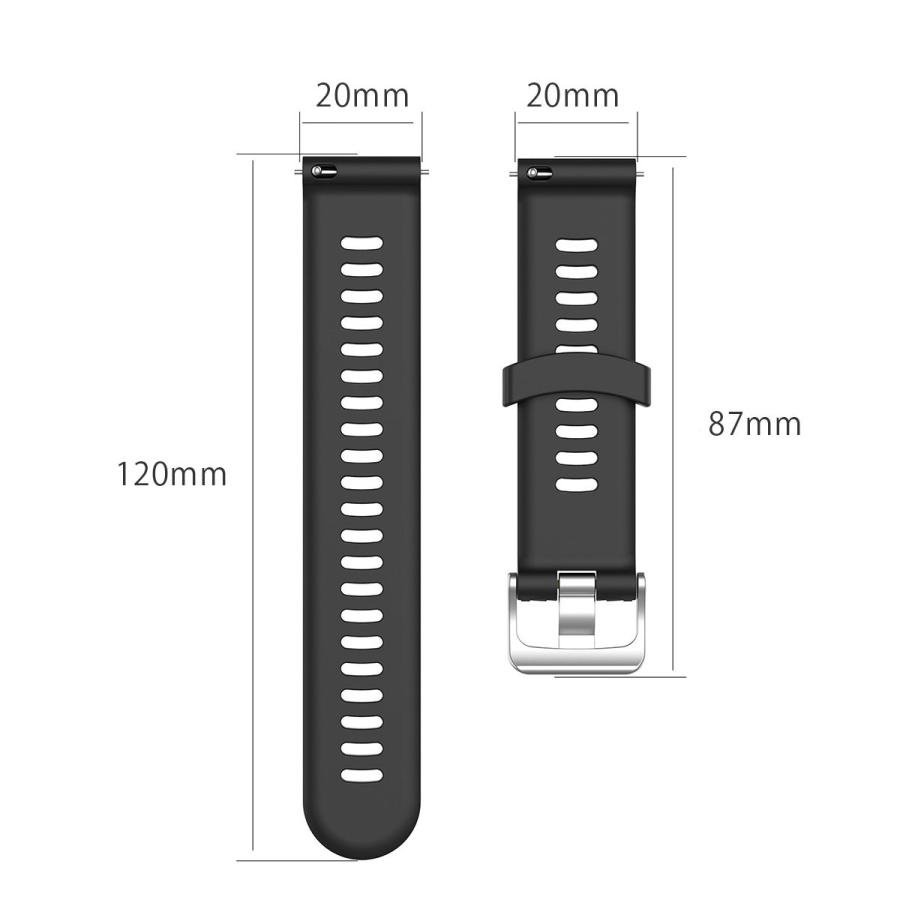 GARMIN ForeAthlete 165 245  vivoactive 3 3music 5 交換 バンド シリコン ガーミン フォアアスリート 対応 互換品 ベルト 保護フィルム カバー TPU｜goovice｜15