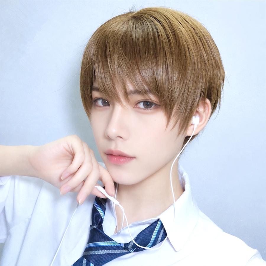 ウィッグ 男装 コスプレ かつら メンズ ショート 自然 カツラ フル