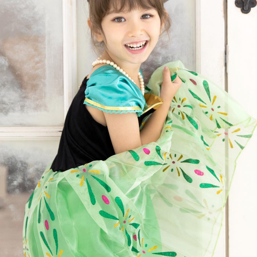 アナ 雪の女王 戴冠式 ドレス 子供 プリンセス コスプレ 衣装 キッズ