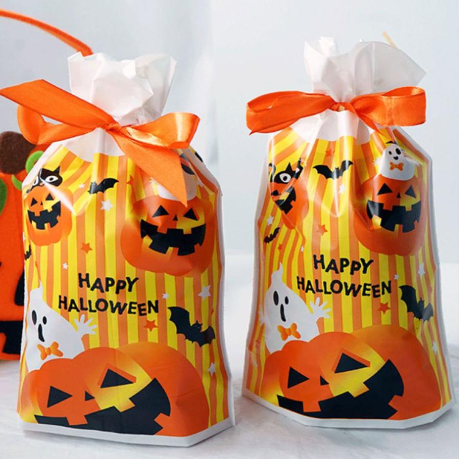 50枚セット】ハロウィン プレゼント ラッピング 袋 お菓子