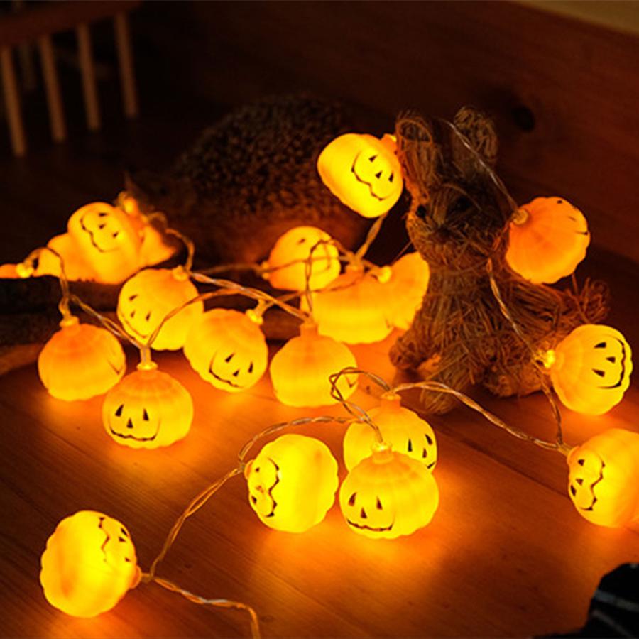 計60球の大ボリューム】ハロウィン 飾り LED ライト 装飾 かぼちゃ