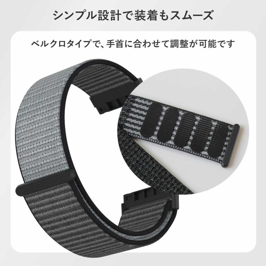 保護カバーセット】Fitbit sense versa 3 交換 ベルト ナイロン