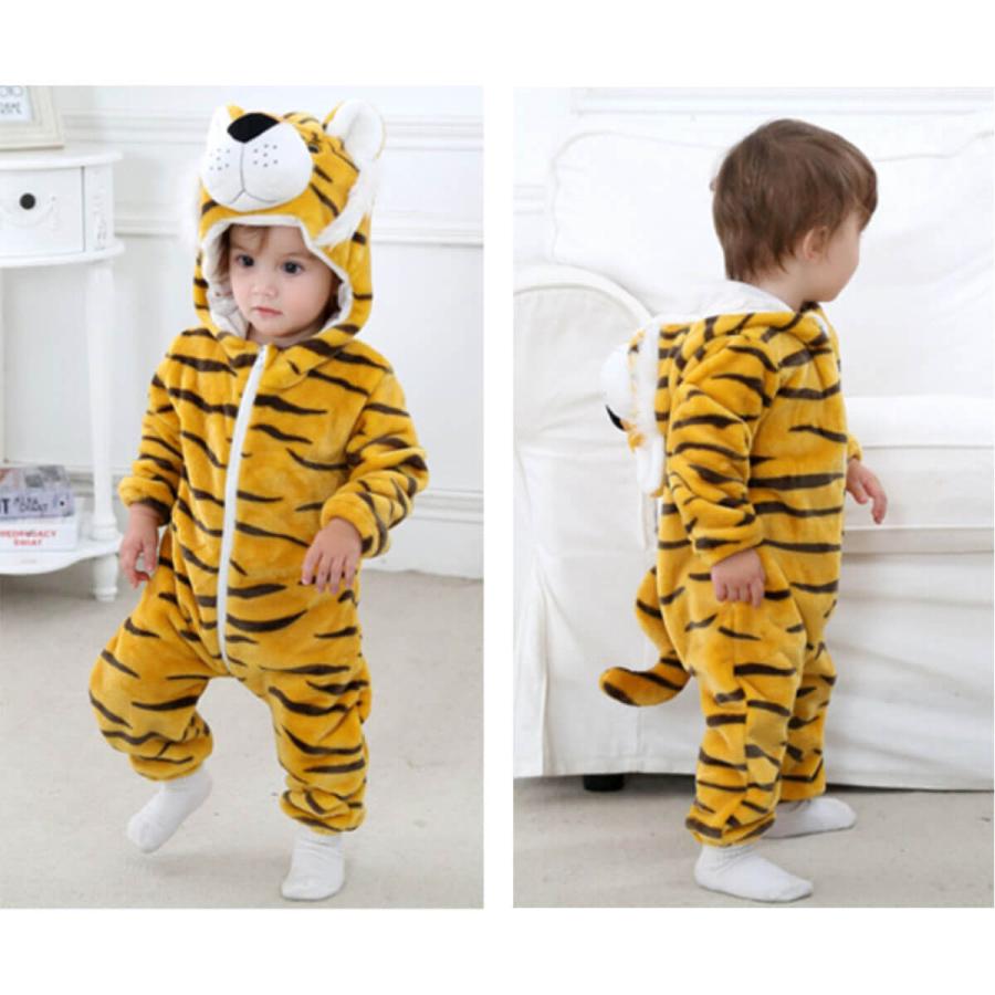 寅 着ぐるみ 干支 赤ちゃん 虎 カバーオール ロンパース ハロウィン トラ 着ぐるみパジャマ リアル ジャンプスーツ リアル 仮装 年賀状 E0042 いいひ Yahoo ショッピング店 通販 Yahoo ショッピング