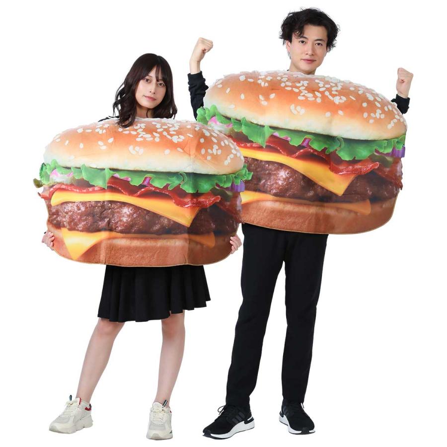 おもしろ コスプレ ハンバーガー 面白い 仮装 ハロウィン 着ぐるみ 面白 コスチューム バーガー 衣装 忘年会｜goovice｜09