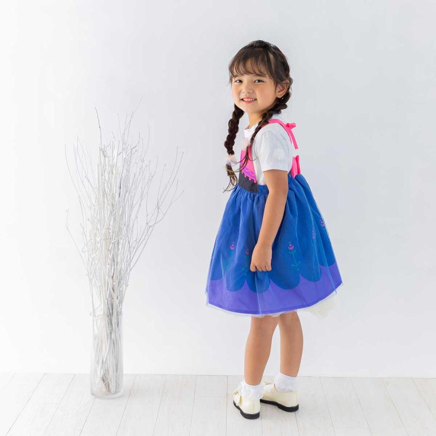 エルサ アナ 雪の女王 エプロン プリンセス ドレス ハロウィン コスプレ 子供 ワンピース エプロンドレス キッズ 女の子 子ども お姫様 衣装｜goovice｜20