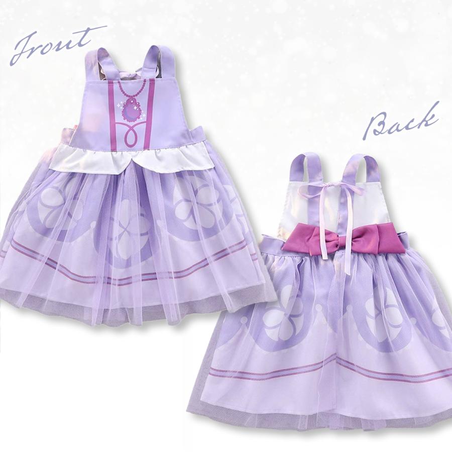 エルサ アナ 雪の女王 エプロン プリンセス ドレス ハロウィン