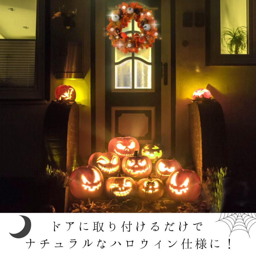 LEDライトセット】ハロウィン リース 玄関 飾り ライト 飾り付け LEDライトセット】ハロウィン リース 玄関 飾り ライト 飾り付け
