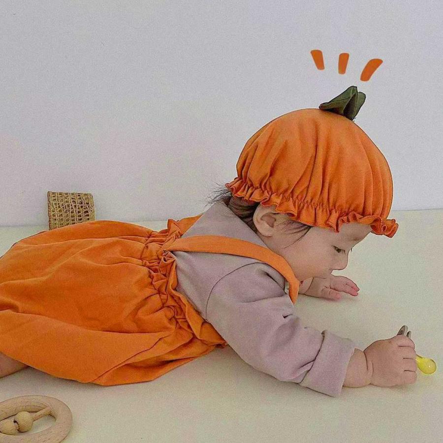 ハロウィン 衣装 ベビー かぼちゃ ロンパース 赤ちゃん カバーオール