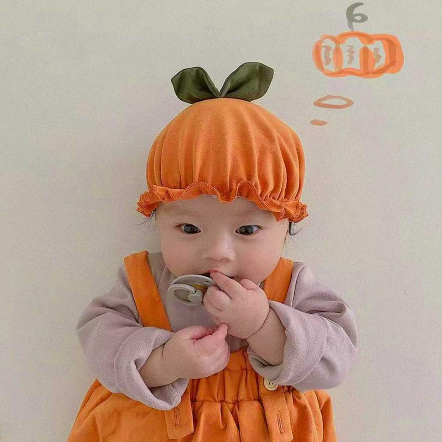 ハロウィン 衣装 ベビー かぼちゃ ロンパース 赤ちゃん カバーオール