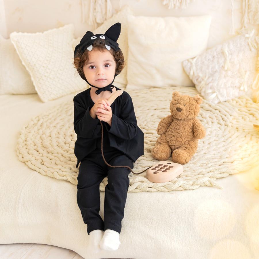 ハロウィン 衣装 ベビー コウモリ ロンパース 赤ちゃん カバーオール