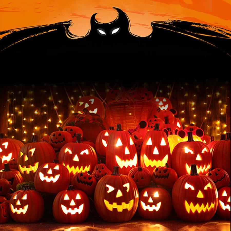 在庫処分セール】ハロウィン 飾り カボチャ 置物 南瓜 LED ライト