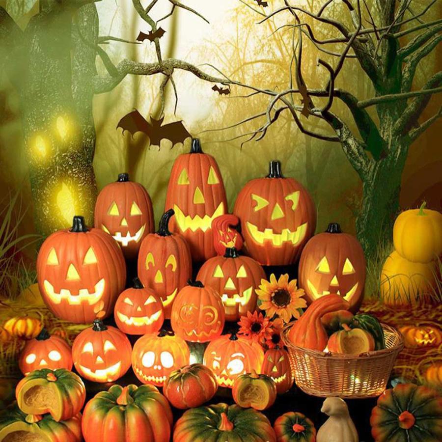 在庫処分セール】ハロウィン 飾り カボチャ 置物 南瓜 LED ライト