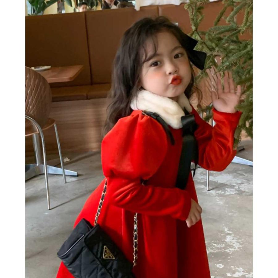 クリスマス ワンピース 服 女の子 サンタ コスチューム 衣装 子供
